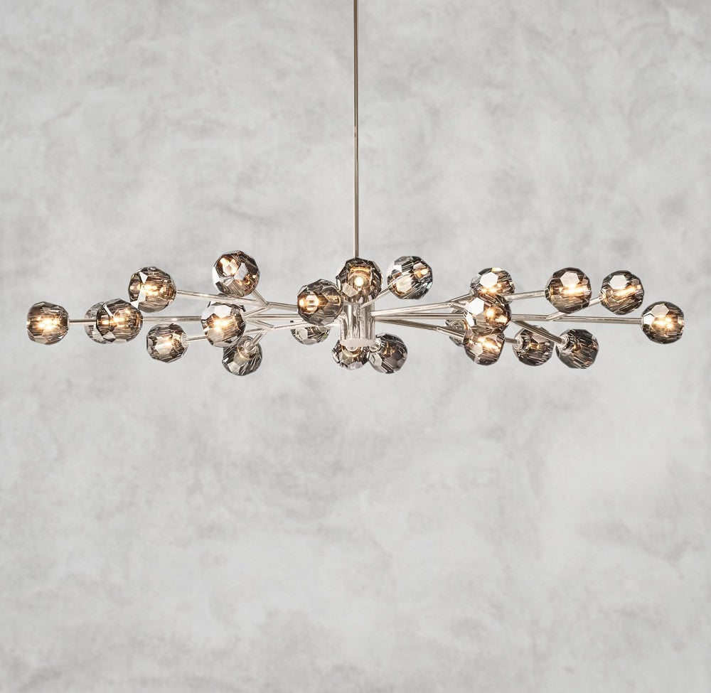 Boule De Cristal Oval Chandelier 72"